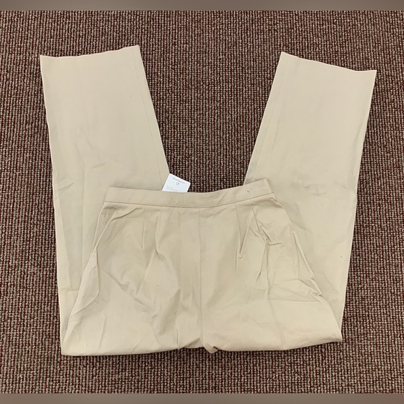 NWT Women's 12 Petite Liz Claiborne Anissa Cotton Blend Flat Front Pants - Picture 14 of 15